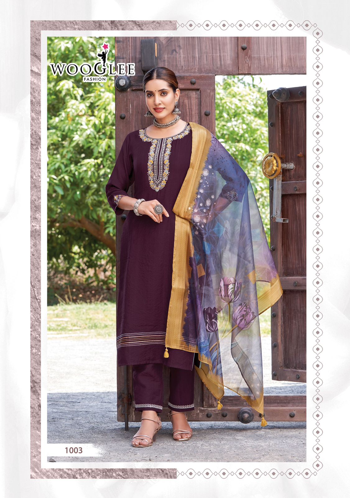 Kritika By Wooglee Viscose Weaving Kurti With Bottom Dupatta Wholesale Shop In Surat
